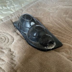 Inuit Soapstone Carving of Igloos signed by artist